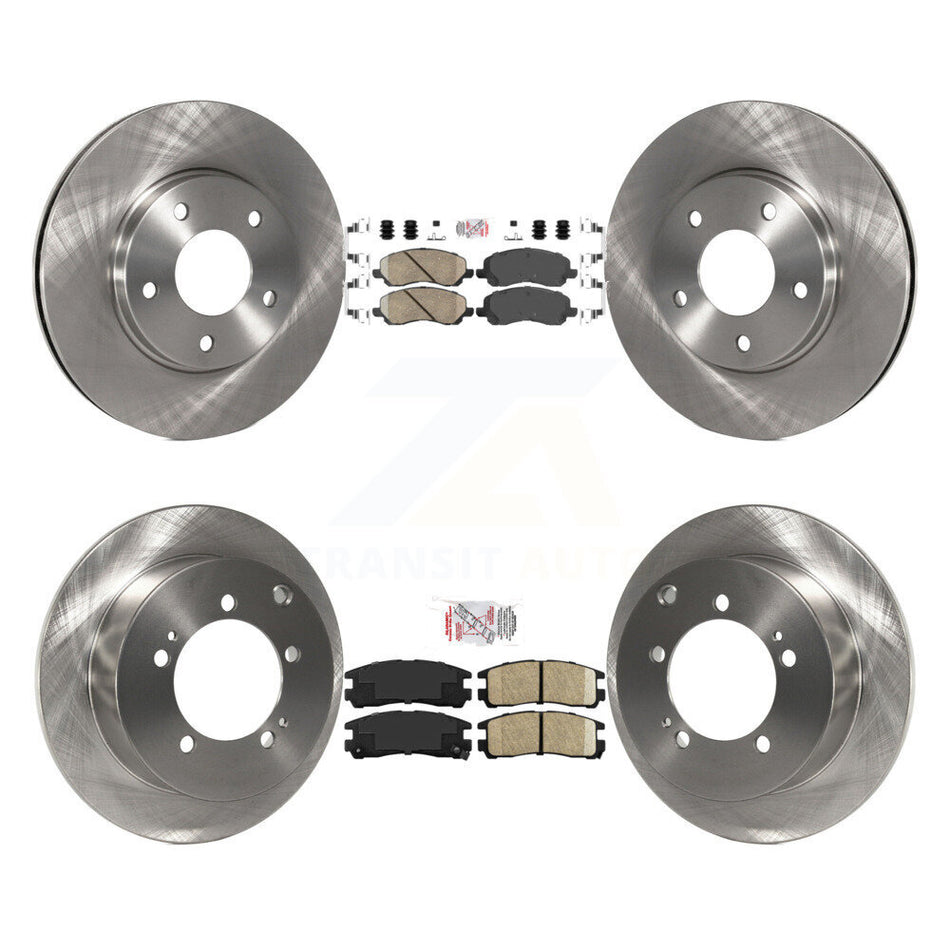 Front Rear Ceramic Pad And Brake Rotor Kit For Chrysler Sebring Mitsubishi Eclipse Galant K8A-101736