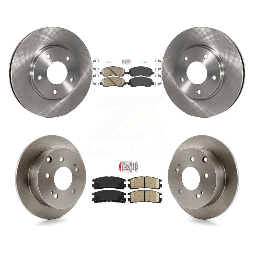 Front Rear Ceramic Pads And Disc Brake Rotors Kit For 2004-2006 Mitsubishi Galant 2.4L K8A-101738