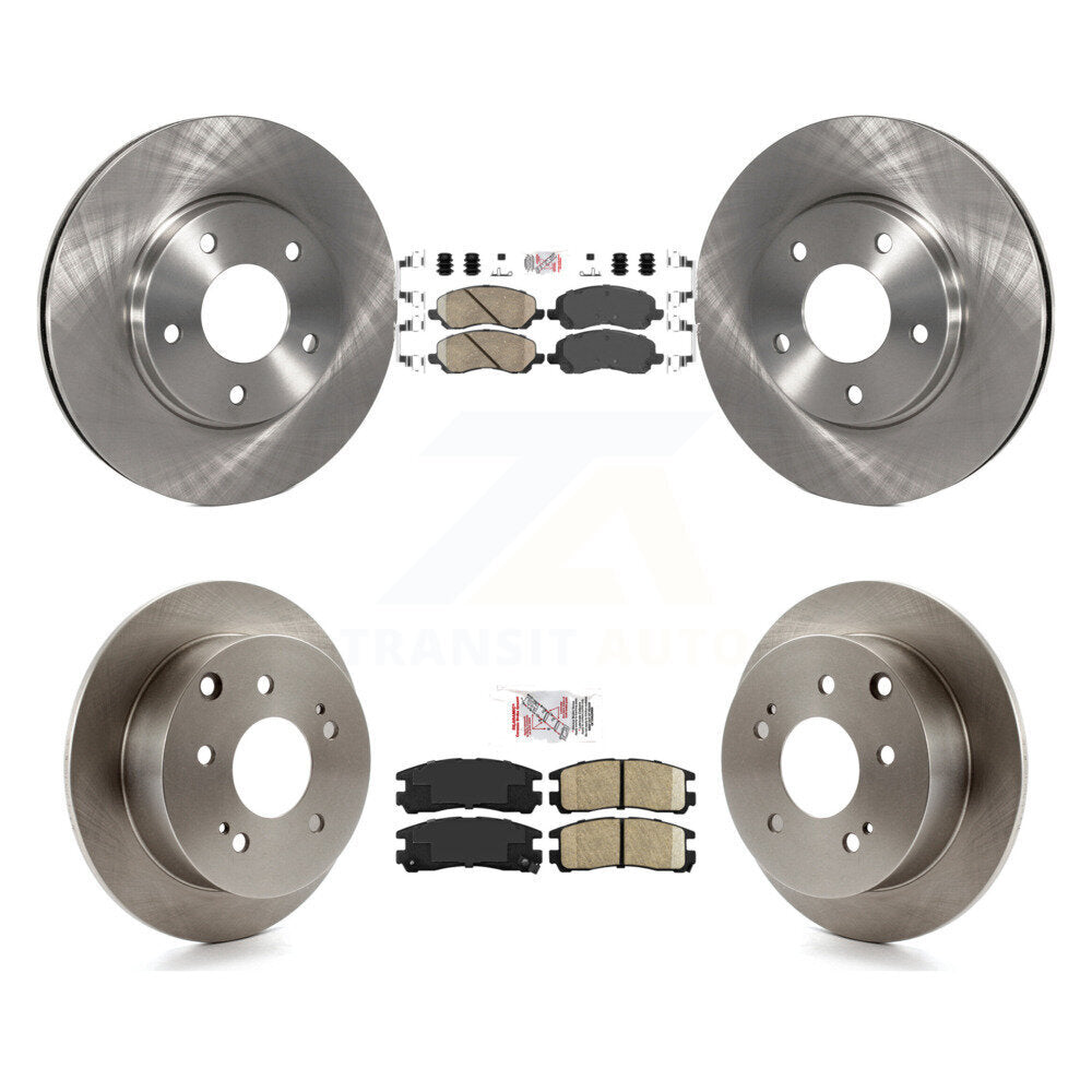 Front Rear Ceramic Pads And Disc Brake Rotors Kit For 2004-2006 Mitsubishi Galant 2.4L K8A-101739