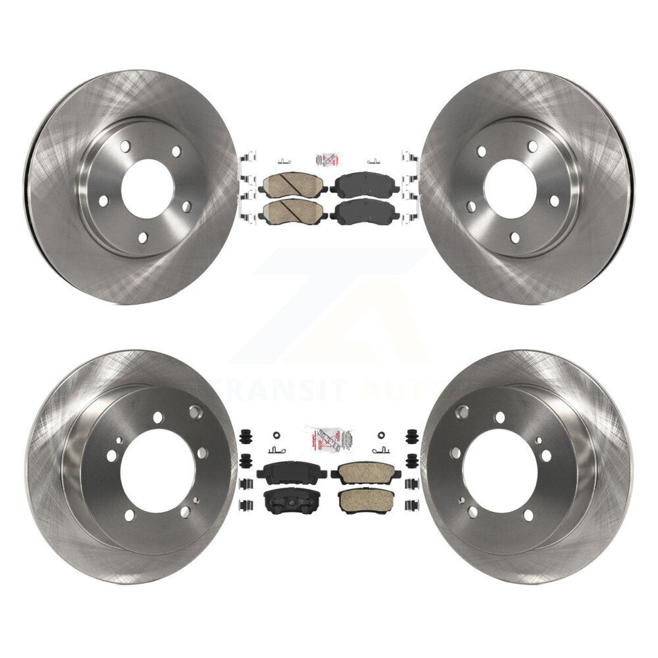 Front Rear Ceramic Pads And Disc Brake Rotors Kit For Mitsubishi Lancer K8A-101744