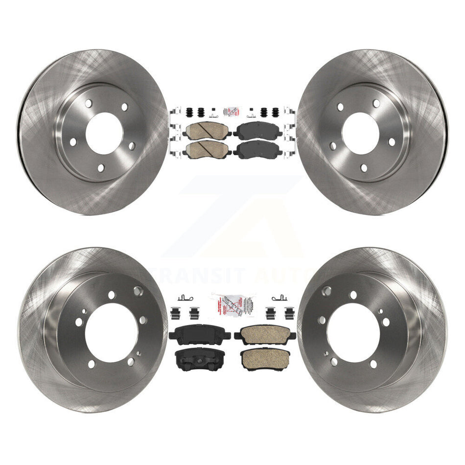 Front Rear Ceramic Pads And Disc Brake Rotors Kit For Mitsubishi Lancer K8A-101745