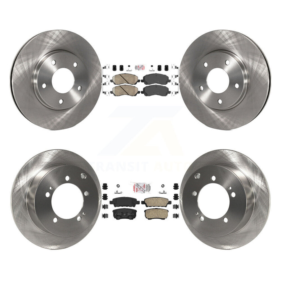 Front Rear Ceramic Pads And Disc Brake Rotors Kit For Mitsubishi Lancer K8A-101746