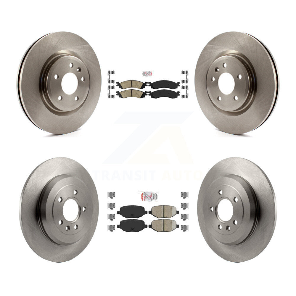 Front Rear Ceramic Pads And Disc Brake Rotors Kit For 2010-2012 Ford Taurus SHO K8A-101754