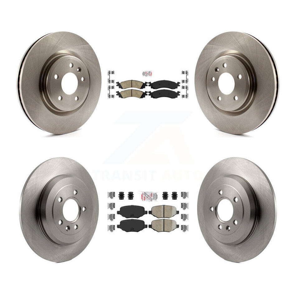 Front Rear Ceramic Pads And Disc Brake Rotors Kit For 2010-2012 Ford Taurus SHO K8A-101755