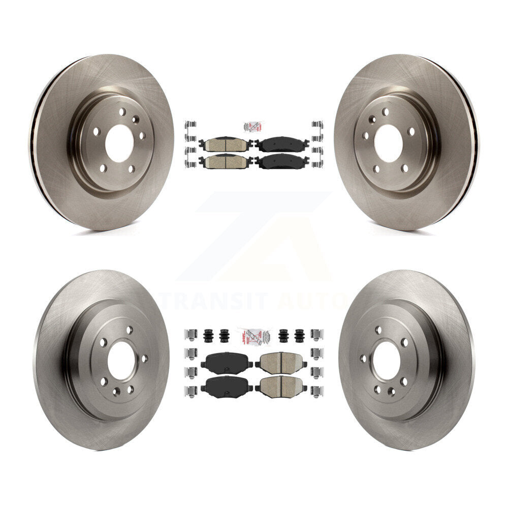 Front Rear Ceramic Pads And Disc Brake Rotors Kit For 2009-2010 Lincoln MKS K8A-101757