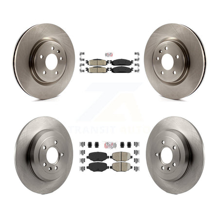 Front Rear Ceramic Pads And Disc Brake Rotors Kit For 2009-2010 Lincoln MKS K8A-101757