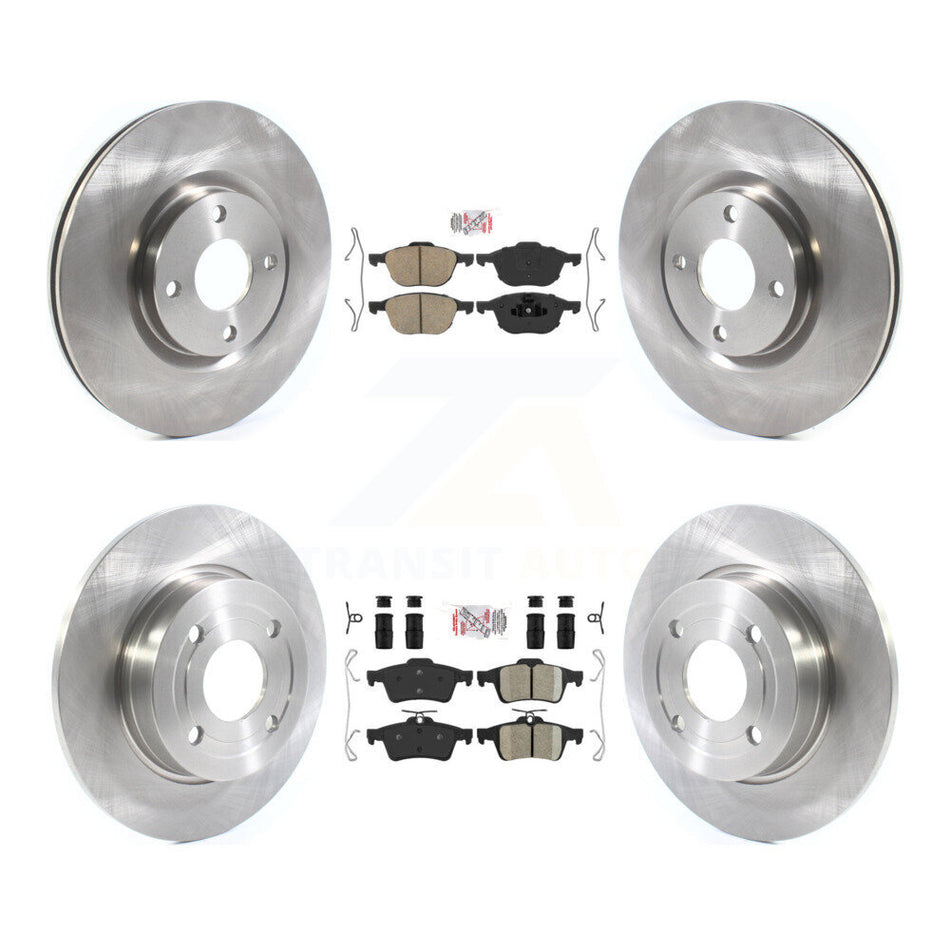 Front Rear Ceramic Pads And Disc Brake Rotors Kit For 2018-2021 Ford EcoSport FWD K8A-101772