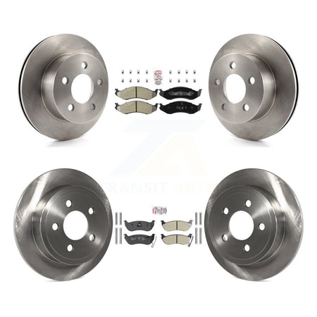 Front Rear Semi-Metallic Pad & Disc Brake Rotor Kit For Jeep Wrangler TJ rear brakes K8A-101775