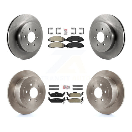 Front Rear Semi-Metallic Pads And Disc Brake Rotors Kit For 2003-2004 Dodge Dakota K8A-101776