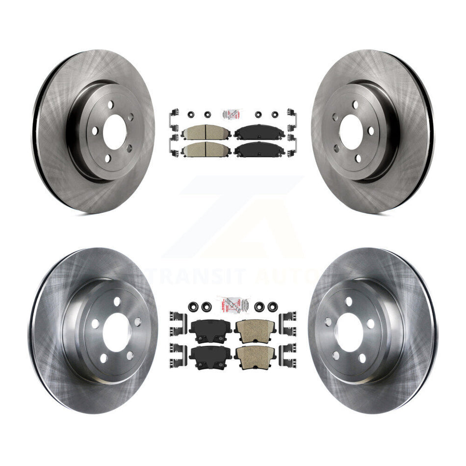 Front Rear Ceramic Pad & Brake Rotor Kit For Dodge Charger Chrysler 300 Challenger Magnum K8A-101777