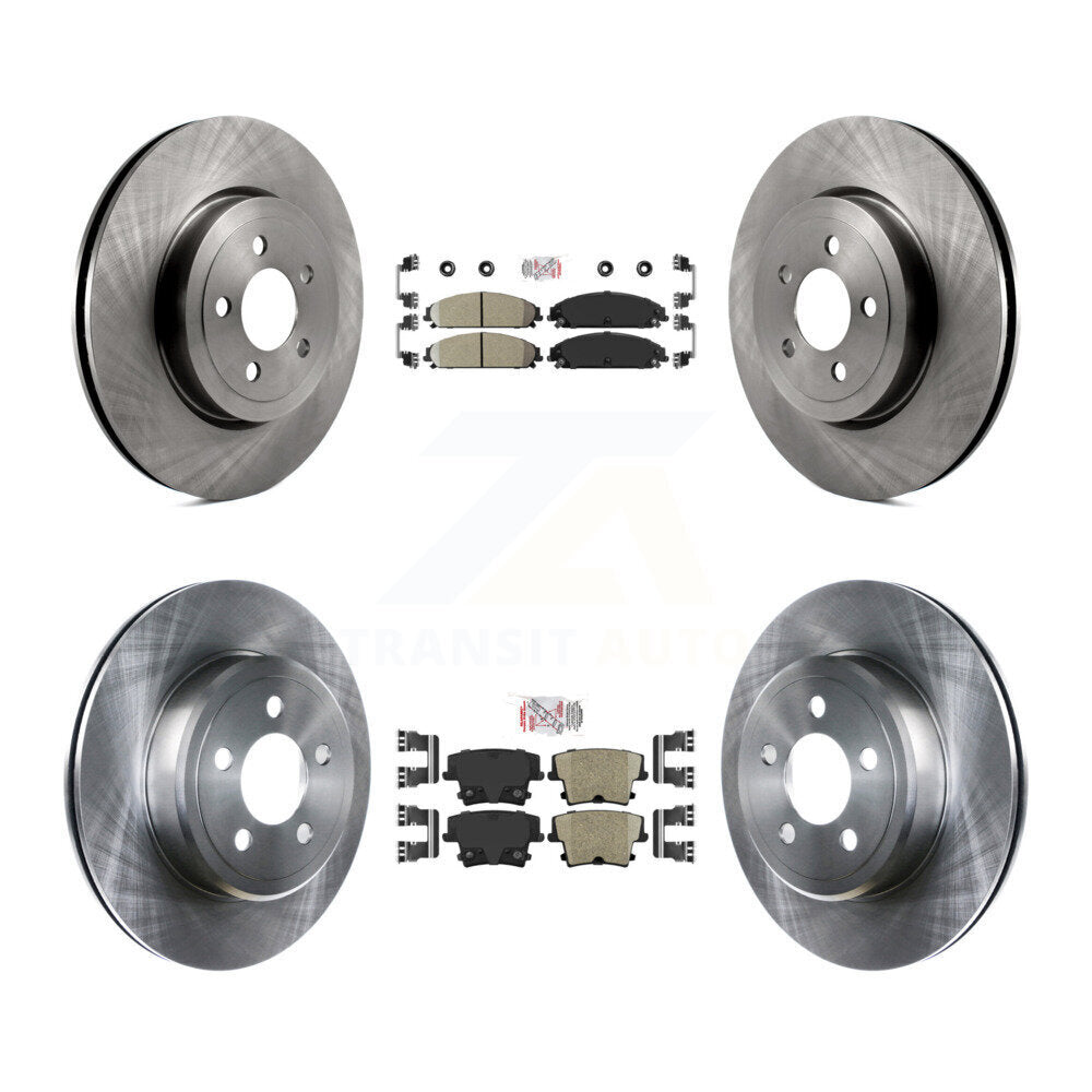 Front Rear Ceramic Pad & Brake Rotor Kit For Dodge Charger Chrysler 300 Challenger Magnum K8A-101778