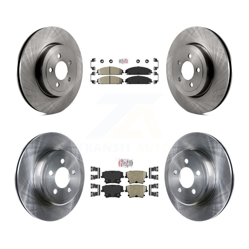 Front Rear Ceramic Pad & Brake Rotor Kit For Dodge Charger Chrysler 300 Challenger Magnum K8A-101778