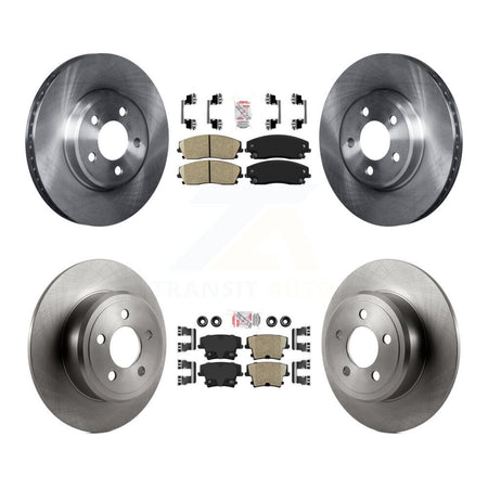 Front Rear Ceramic Pad & Brake Rotor Kit For Dodge Charger Chrysler 300 Challenger Magnum K8A-101781