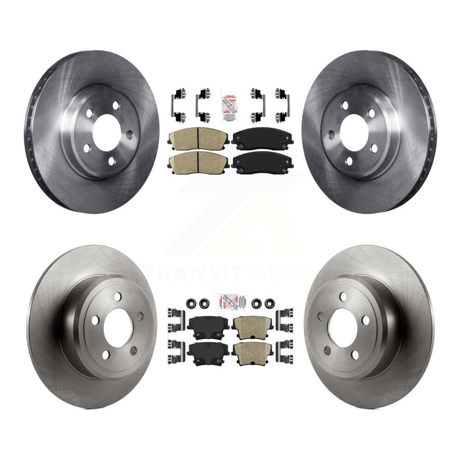 Front Rear Ceramic Pad & Brake Rotor Kit For Dodge Charger Chrysler 300 Challenger Magnum K8A-101781