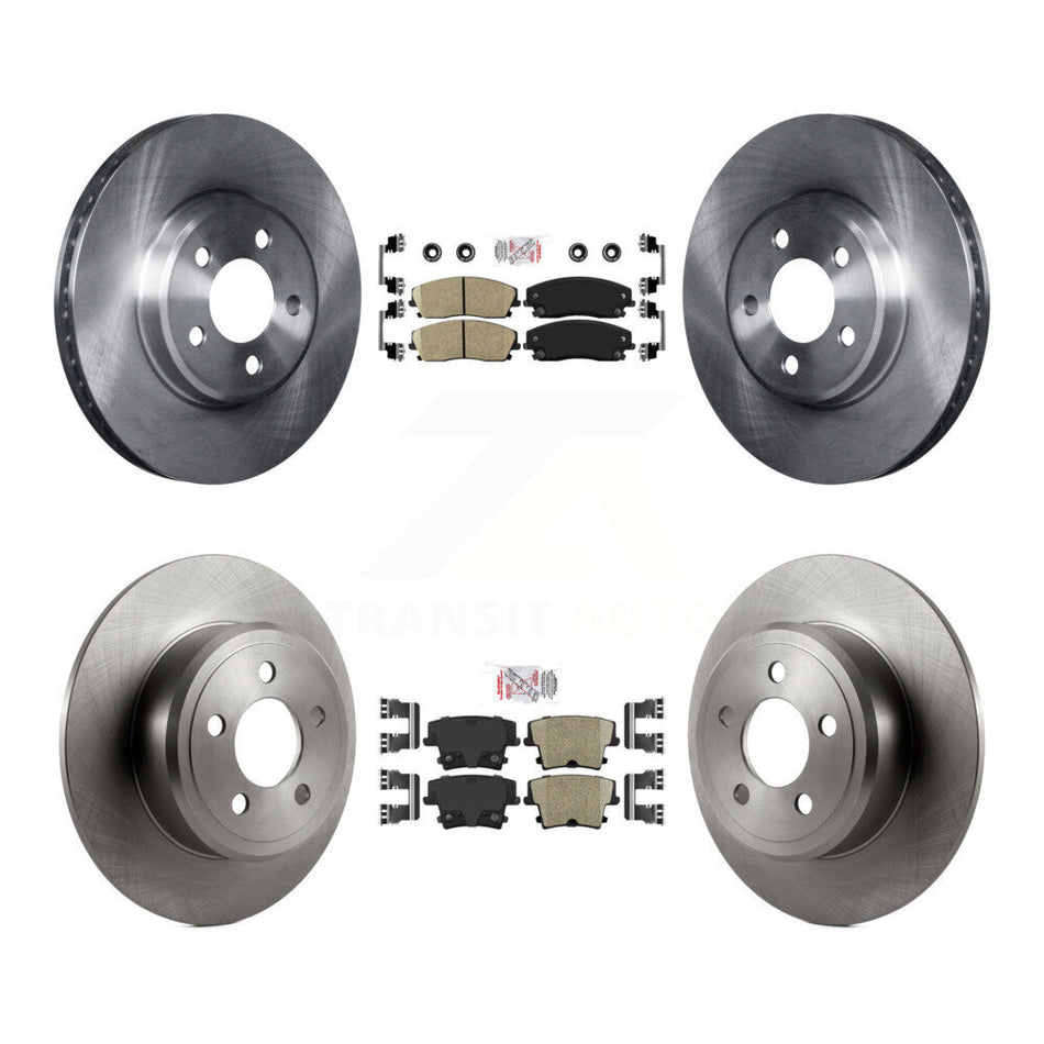 Front Rear Ceramic Pad & Brake Rotor Kit For Dodge Charger Chrysler 300 Challenger Magnum K8A-101784