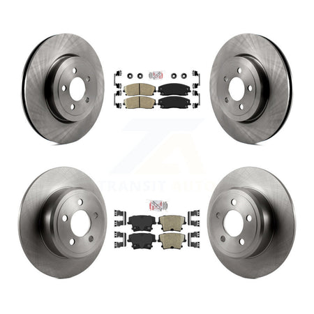 Front Rear Ceramic Pad Brake Rotors Kit For Dodge Charger With 345mm Diameter Rotor K8A-101797