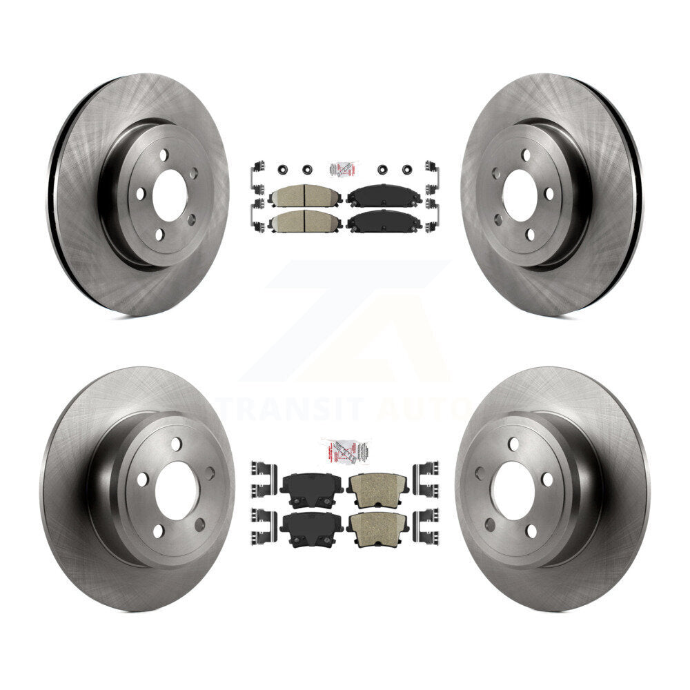 Front Rear Ceramic Pad And Disc Brake Rotors Kit For 2005-2006 Chrysler 300 AWD with 3.5L K8A-101832