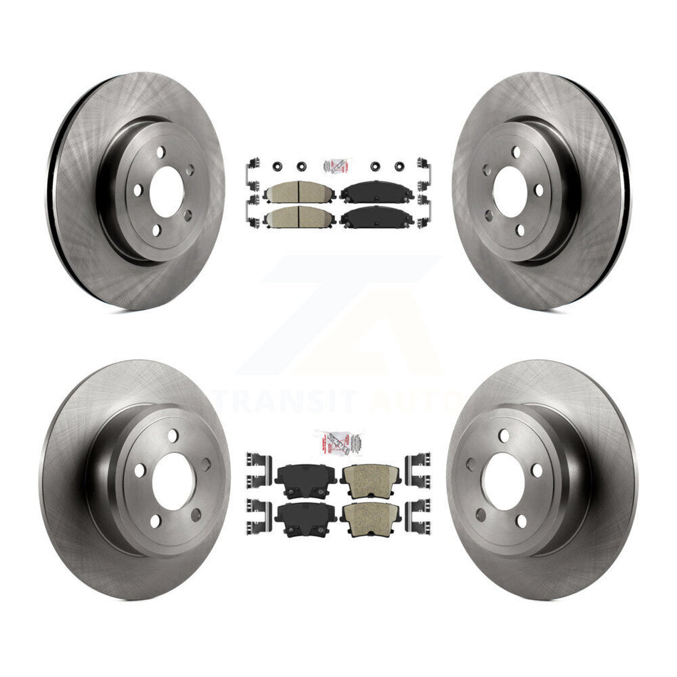 Front Rear Ceramic Pad And Disc Brake Rotors Kit For 2005-2006 Chrysler 300 AWD with 3.5L K8A-101832
