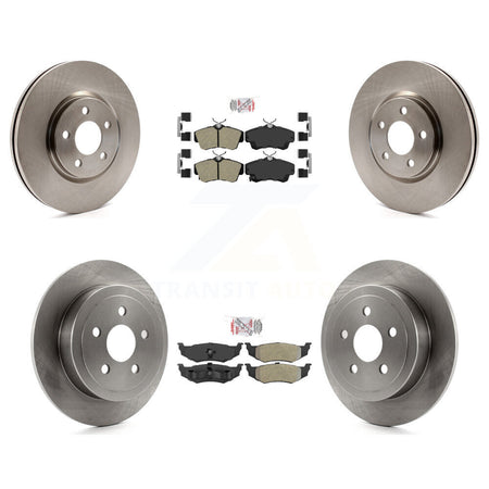 Front Rear Semi-Metallic Pad & Brake Rotor Kit For 08-09 Chrysler PT Cruiser Turbocharged K8A-101858