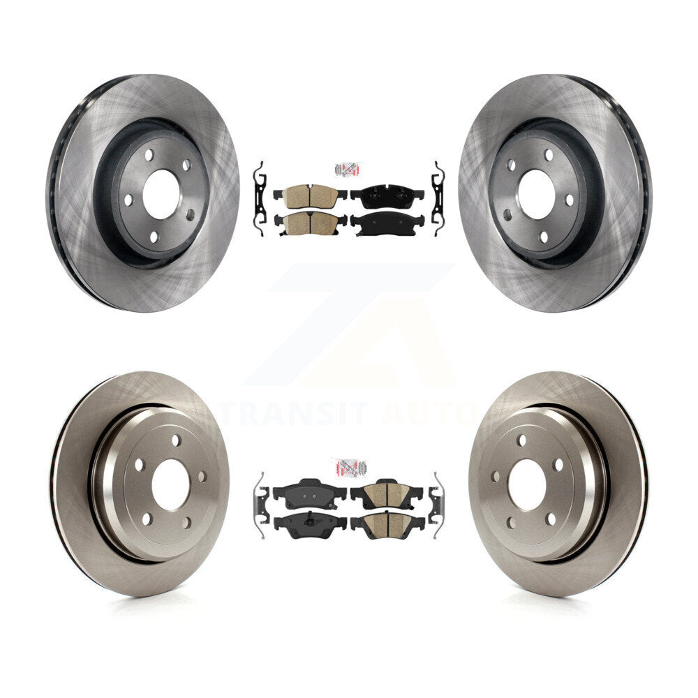 Front Rear Ceramic Pad Brake Rotor Kit For Jeep Grand Cherokee WK With Vented Rotors K8A-101867
