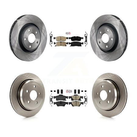 Front Rear Ceramic Pad Brake Rotor Kit For Jeep Grand Cherokee WK With Vented Rotors K8A-101868