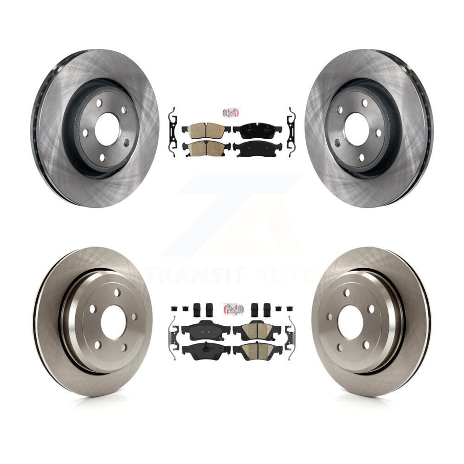 Front Rear Ceramic Pad Brake Rotor Kit For Jeep Grand Cherokee WK With Vented Rotors K8A-101868