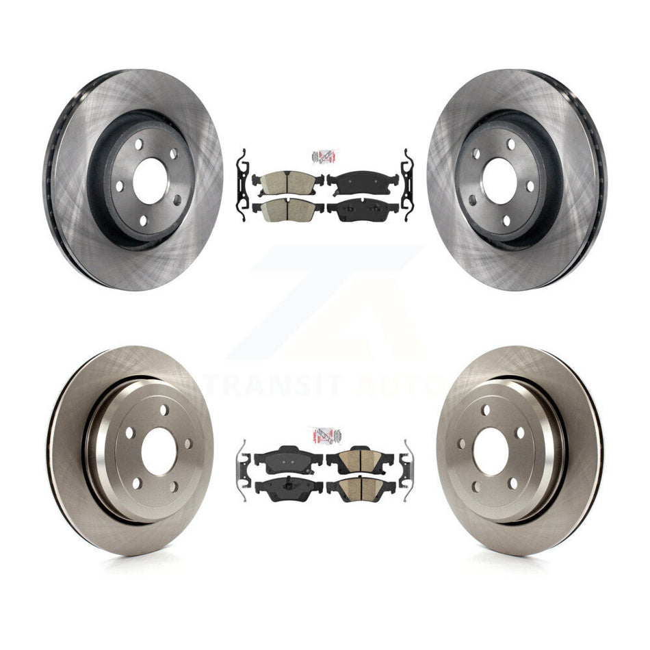 Front Rear Ceramic Pad Brake Rotor Kit For Jeep Grand Cherokee WK With Vented Rotors K8A-101869