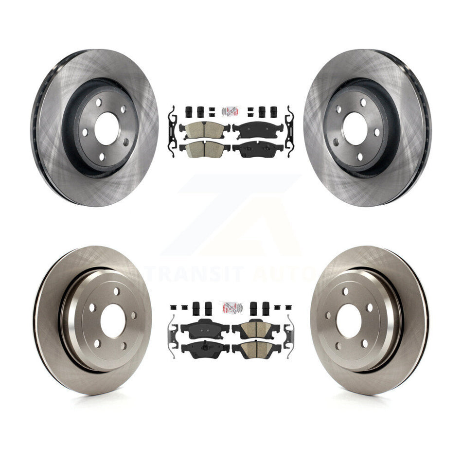 Front Rear Ceramic Pad Brake Rotor Kit For Jeep Grand Cherokee WK With Vented Rotors K8A-101872
