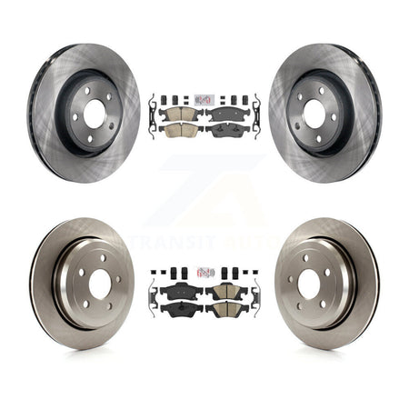 Front Rear Ceramic Pad Brake Rotor Kit For Jeep Grand Cherokee WK With Vented Rotors K8A-101874