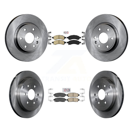 Front Rear Ceramic Pad & Brake Rotors Kit For GMC Acadia Buick Enclave Chevrolet Traverse K8A-101881