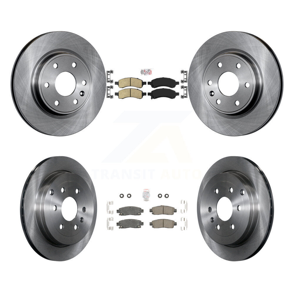 Front Rear Ceramic Pad & Brake Rotors Kit For GMC Acadia Buick Enclave Chevrolet Traverse K8A-101882