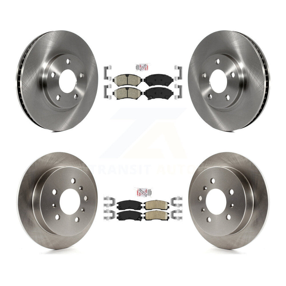 Front Rear Ceramic Pad & Disc Brake Rotor Kit For Chevrolet Impala Monte Carlo Oldsmobile K8A-101883