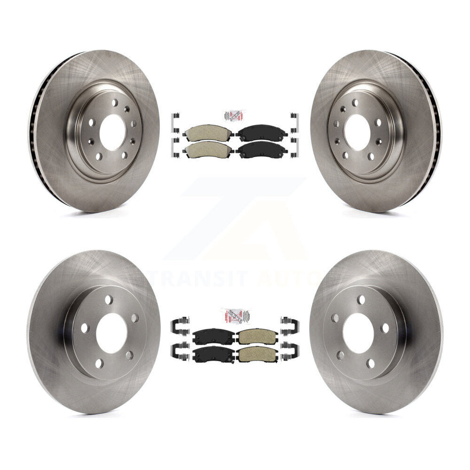 Front Rear Semi-Metallic Pads And Disc Brake Rotors Kit For 2004 Pontiac Bonneville GXP K8A-101886