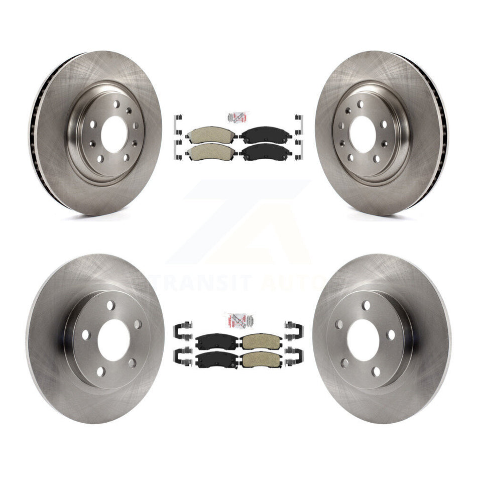 Front Rear Semi-Metallic Pads And Disc Brake Rotors Kit For 2004 Pontiac Bonneville GXP K8A-101886