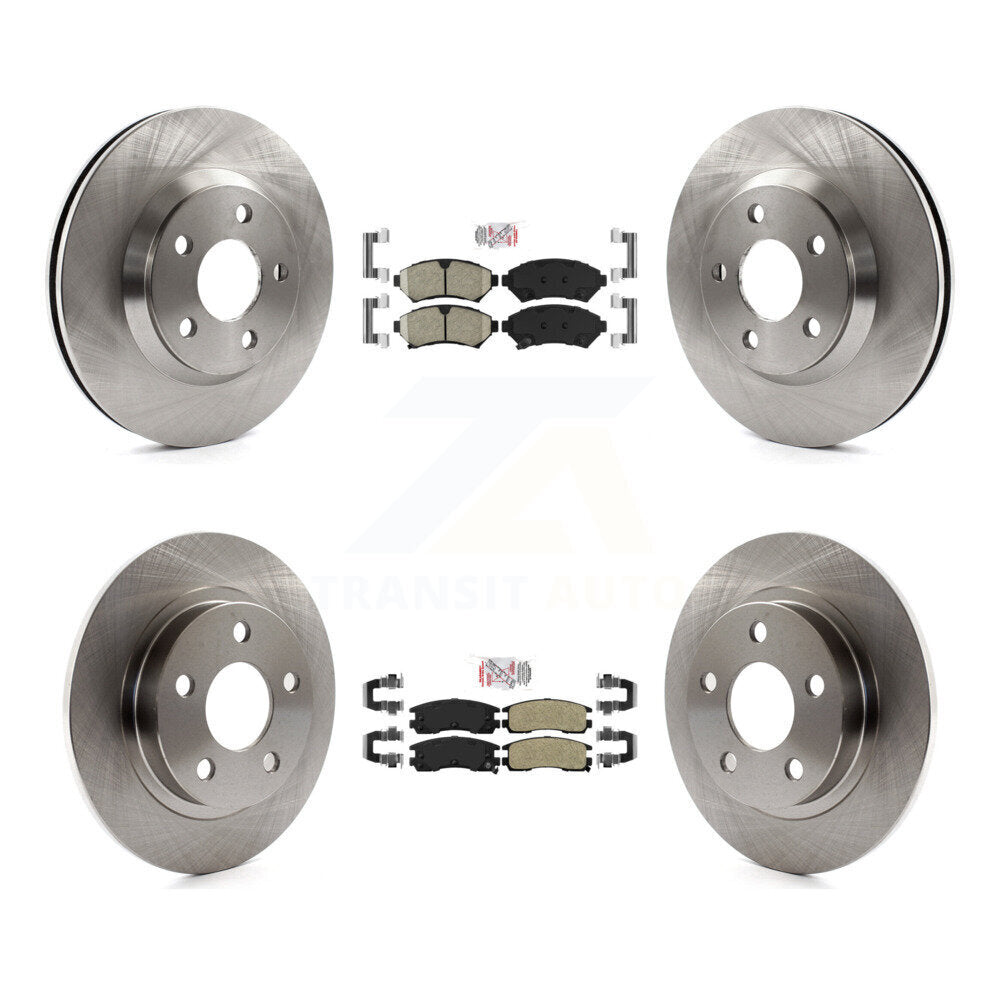 Front Ceramic Rear Semi-Metallic Pad Brake Rotor Kit For Buick LeSabre Pontiac Bonneville K8A-101888