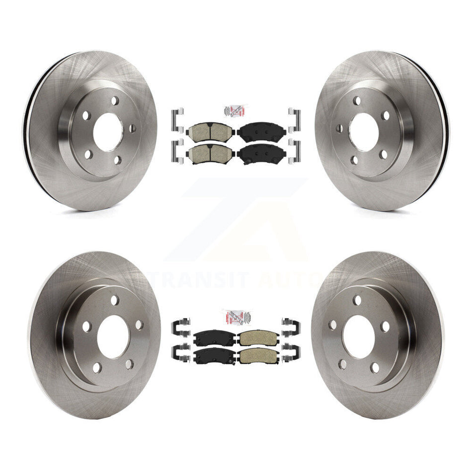 Front Ceramic Rear Semi-Metallic Pad Brake Rotor Kit For Buick LeSabre Pontiac Bonneville K8A-101888