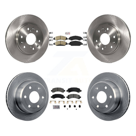 Front Ceramic Rear Semi-Metallic Pad Disc Brake Rotors Kit For Chevrolet Express 1500 GMC K8A-101898