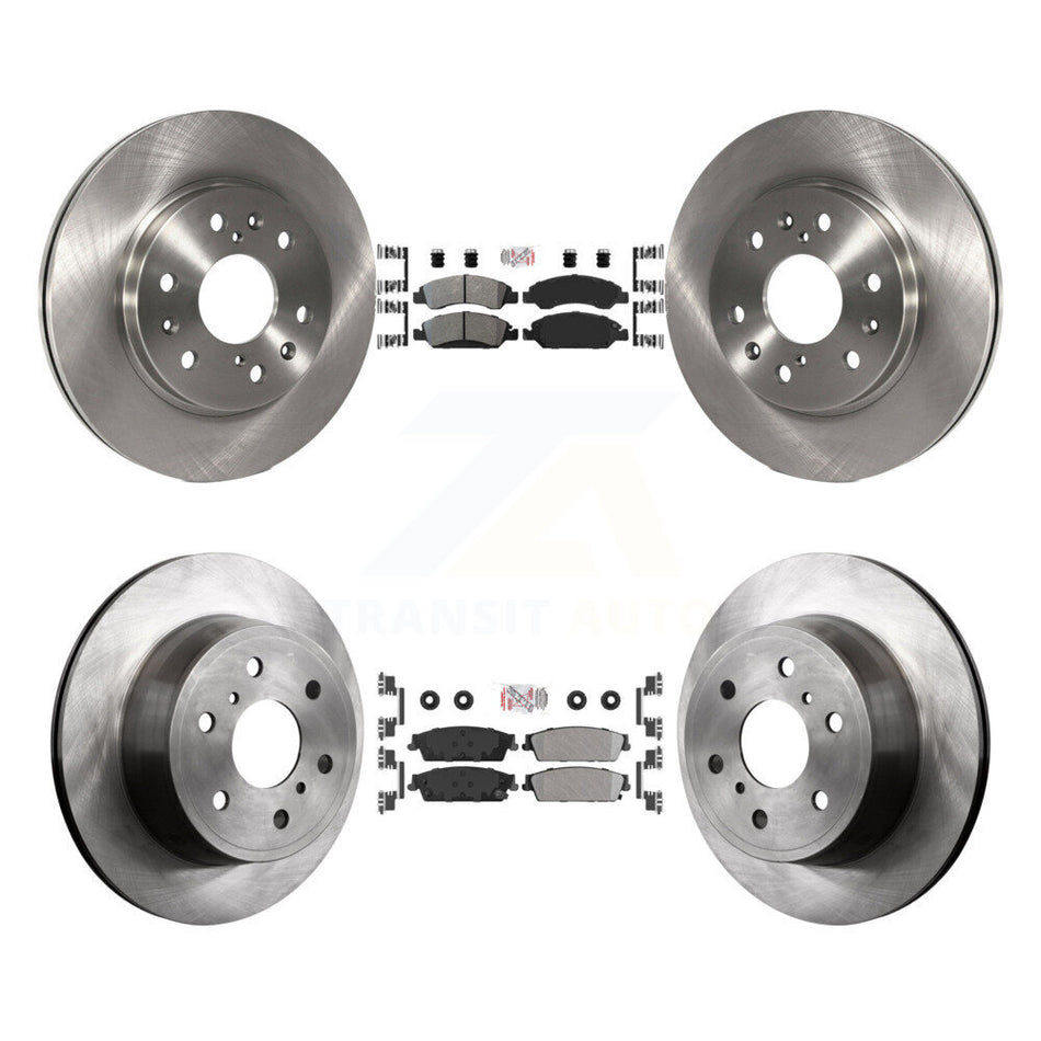 Front Rear Semi-Metallic Pad & Brake Rotor Kit For Chevrolet GMC Sierra 1500 Silverado XL K8A-101899