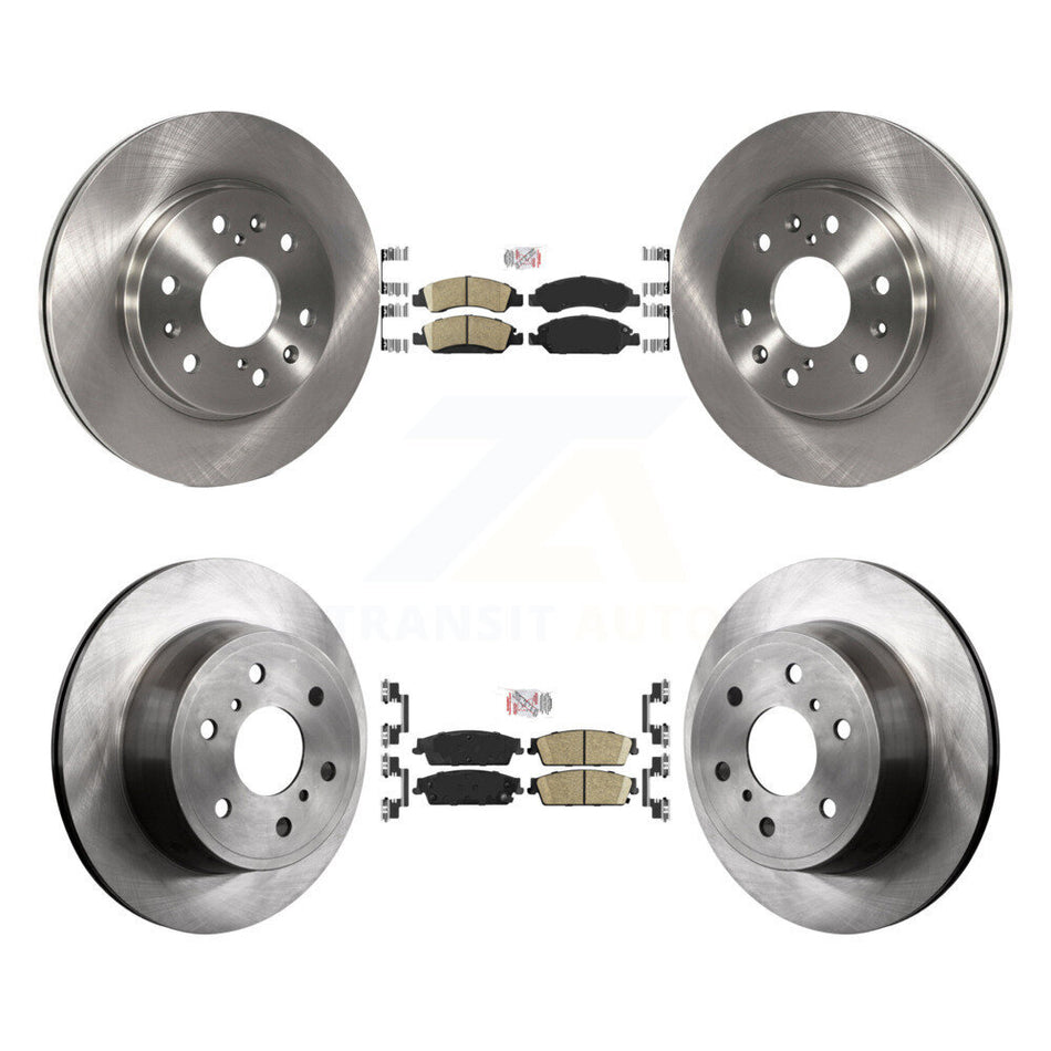 Front Rear Ceramic Pad Brake Rotors Kit For Chevrolet GMC Sierra 1500 Silverado Avalanche K8A-101904