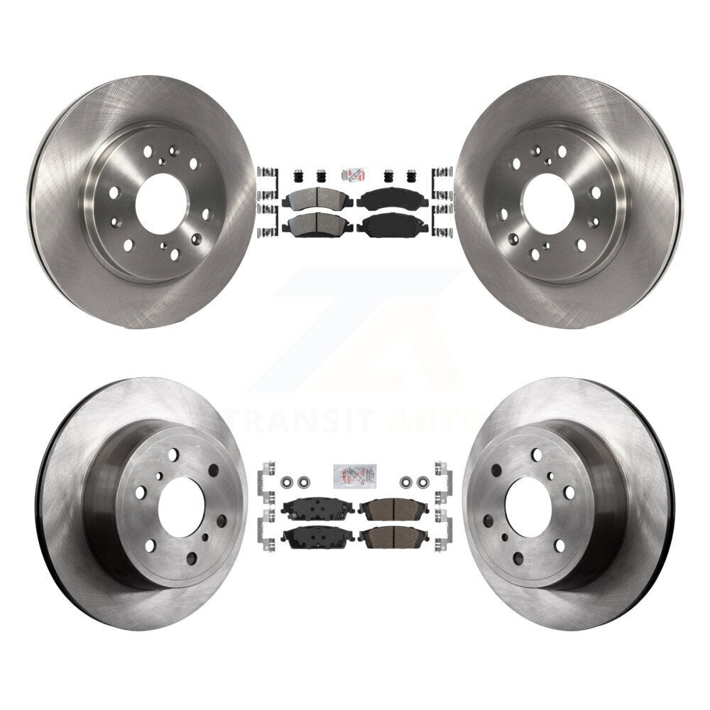 Front Rear Semi-Metallic Pad & Brake Rotor Kit For GMC Sierra 1500 Chevrolet Silverado XL K8A-101906