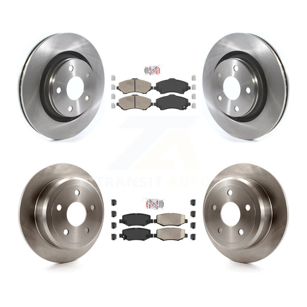 Front Rear Ceramic Pad Brake Rotors Kit For Jeep Wrangler With 332mm Diameter Rotor K8A-101942