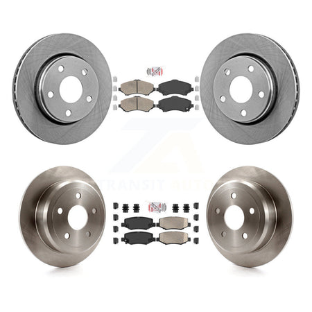 Front Rear Ceramic Pads And Disc Brake Rotors Kit For Jeep Wrangler K8A-101945