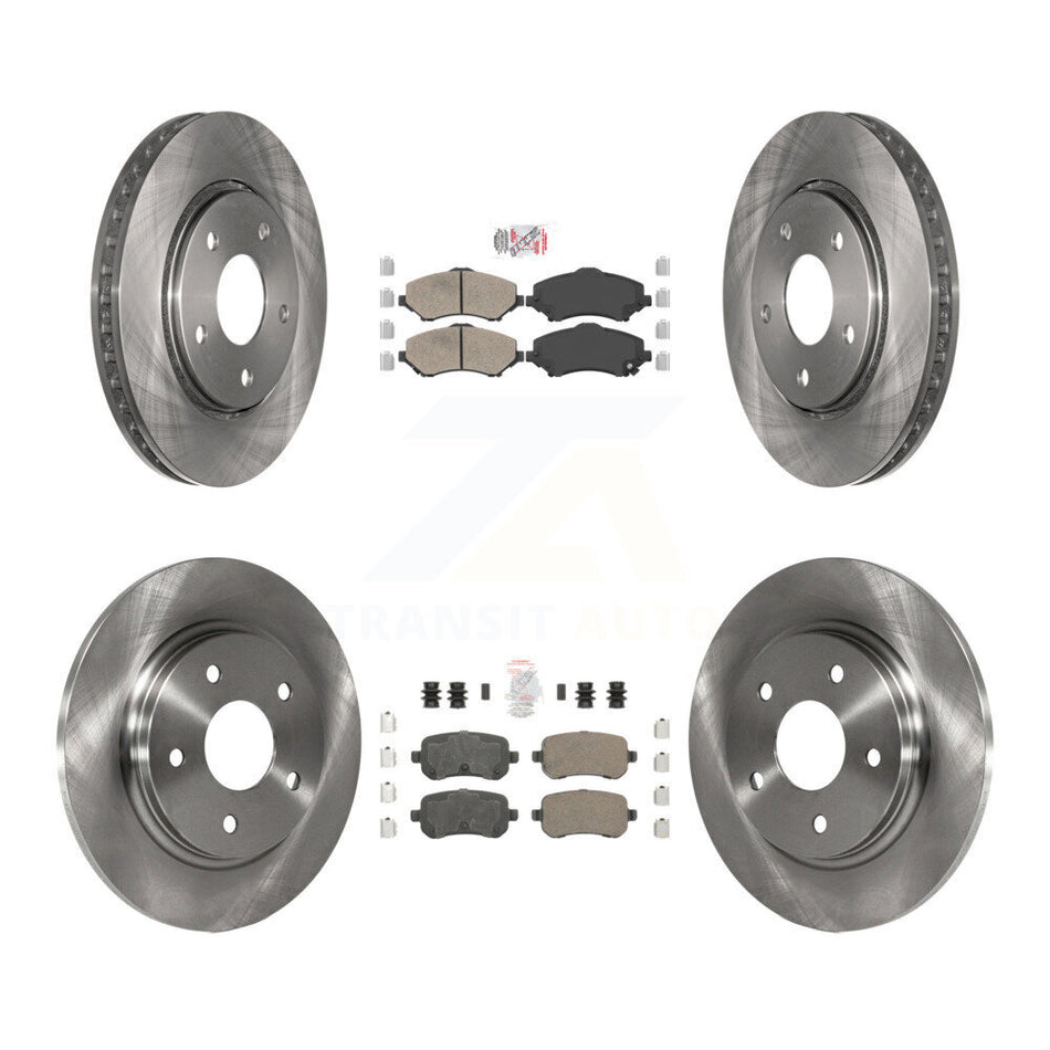 Front Rear Ceramic Pad & Brake Rotors Kit For Dodge Grand Caravan Journey Chrysler Town K8A-101949