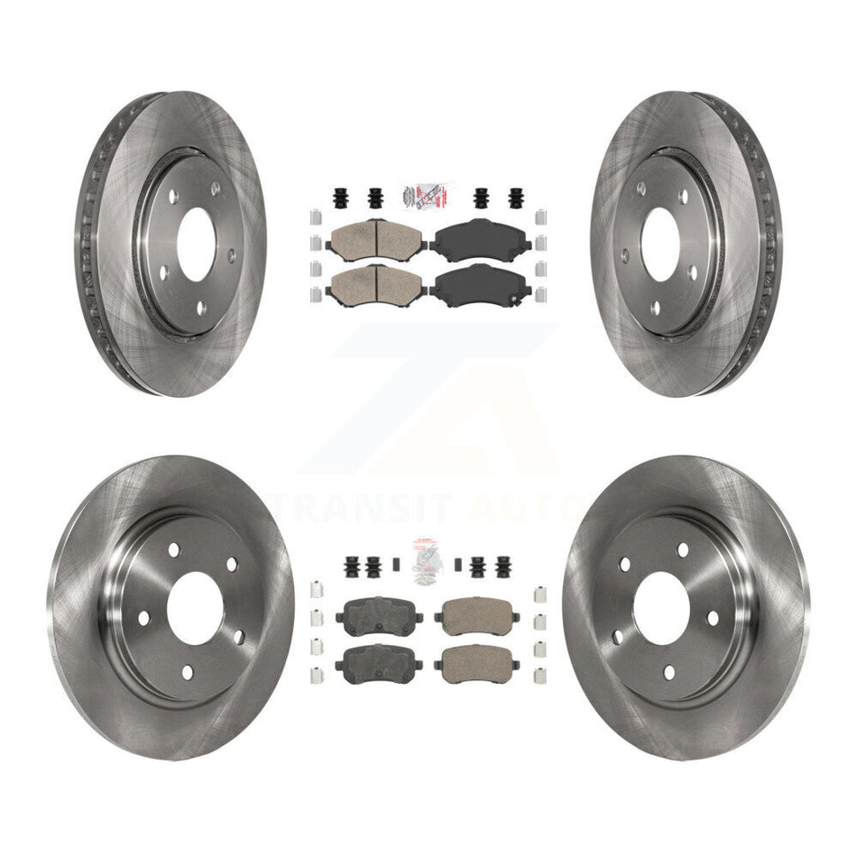 Front Rear Ceramic Pad & Brake Rotors Kit For Dodge Grand Caravan Journey Chrysler Town K8A-101951