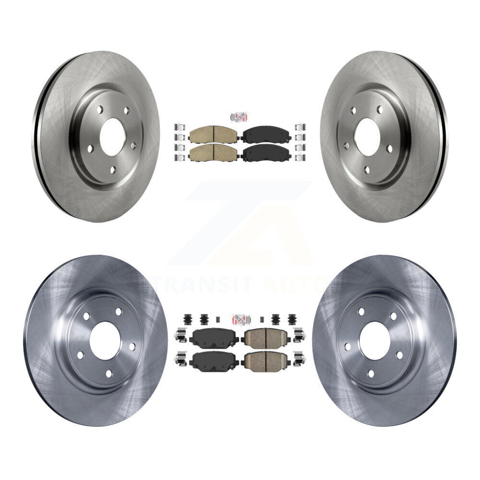 Front Rear Ceramic Pad & Brake Rotors Kit For Dodge Grand Caravan Journey Chrysler Town K8A-101957