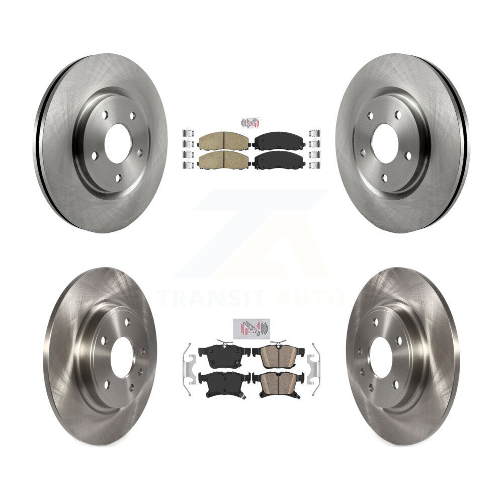 Front Rear Ceramic Pad & Disc Brake Rotor Kit For Chrysler Pacifica Grand Caravan Voyager K8A-101961