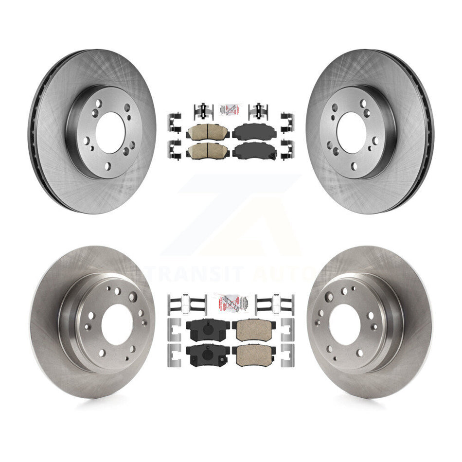 Front Rear Ceramic Pad Disc Brake Rotor Kit For Honda Odyssey Acura Legend RL Isuzu Oasis K8A-101965