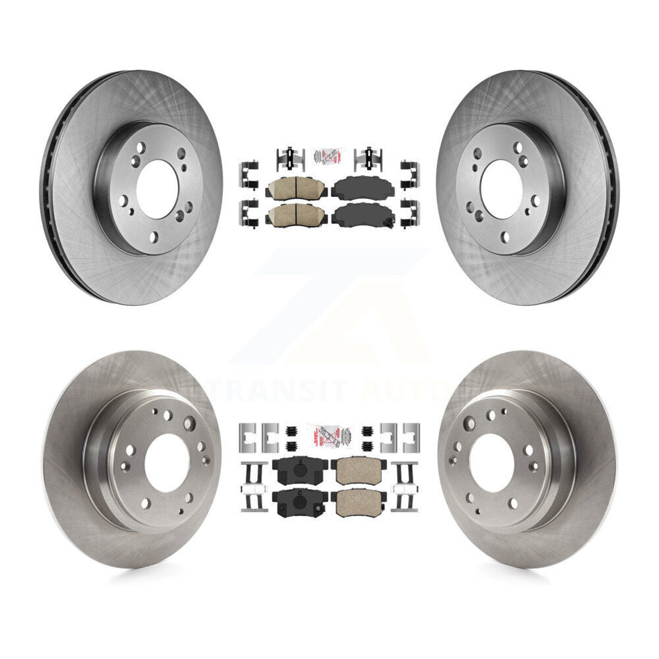 Front Rear Ceramic Pad Disc Brake Rotor Kit For Honda Odyssey Acura Legend RL Isuzu Oasis K8A-101966