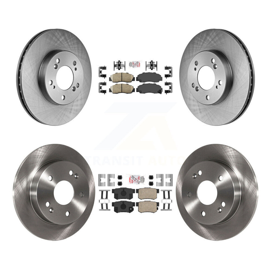 Front Rear Ceramic Pads And Disc Brake Rotors Kit For 1997-2001 Honda Prelude K8A-101970