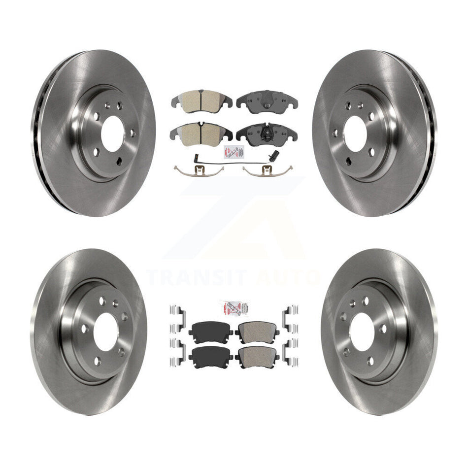 Front Rear Semi-Metallic Pads And Disc Brake Rotors Kit For 2013 Audi A4 allroad K8A-101984
